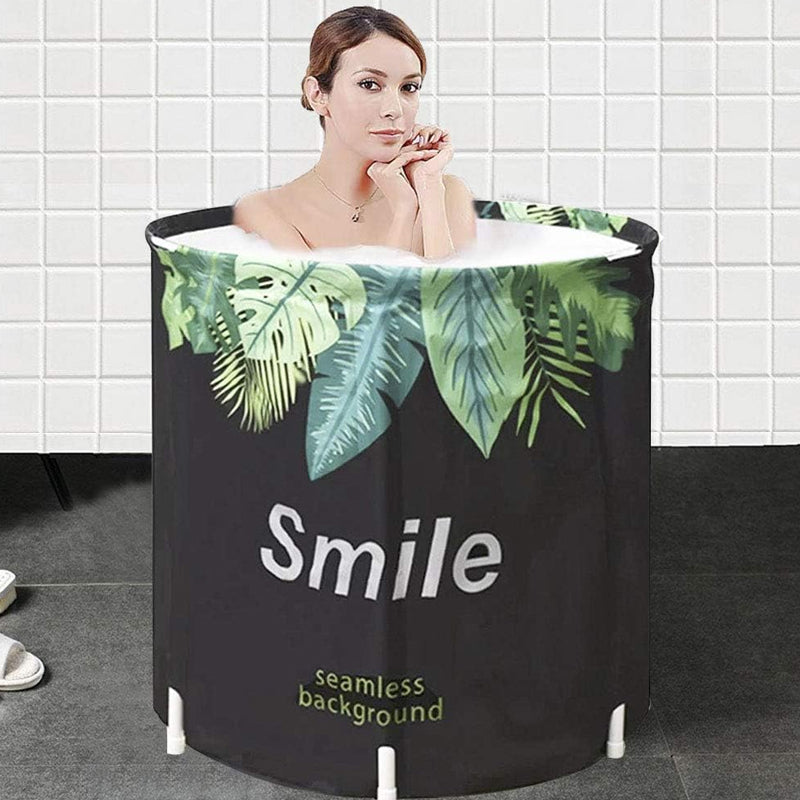 Portable Japanese Soaking Bathtub Free-Standing Adult Dipping Barrel
