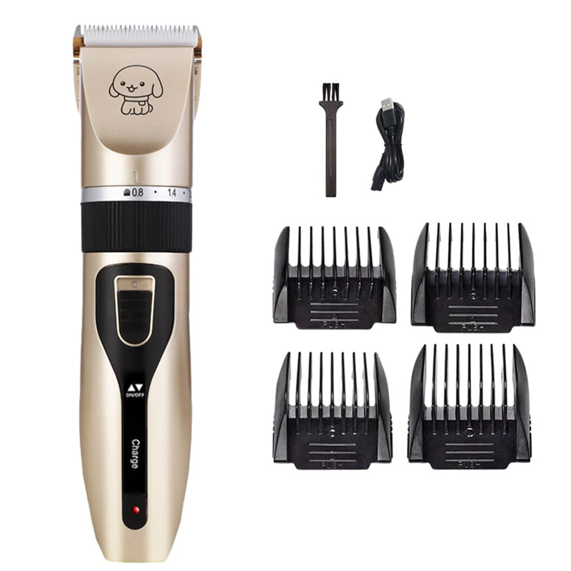 Cat Dog Pet Clippers Hair Electric Clipper Grooming Trimmer Shaver Cordless Kit