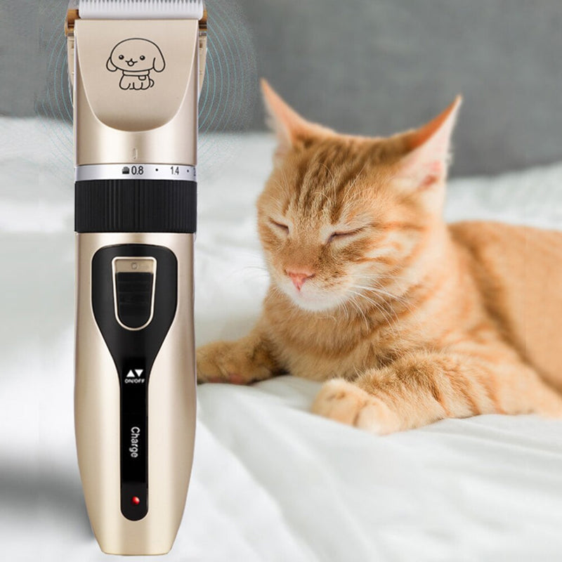 Cat Dog Pet Clippers Hair Electric Clipper Grooming Trimmer Shaver Cordless Kit