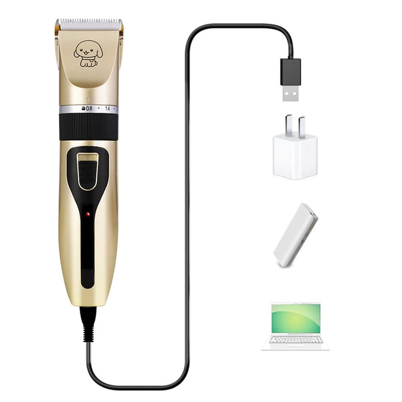 Cat Dog Pet Clippers Hair Electric Clipper Grooming Trimmer Shaver Cordless Kit