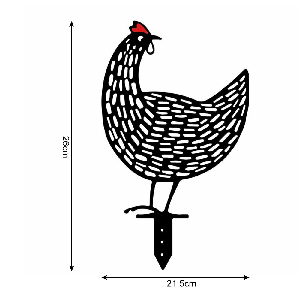 5X Garden Ornaments Chicken Yard Art Garden Backyard Lawn Decor