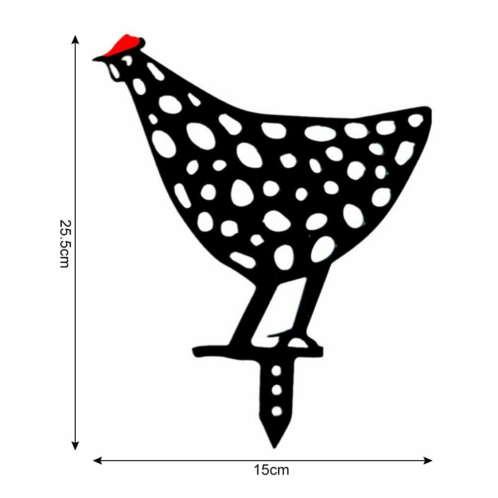 5X Garden Ornaments Chicken Yard Art Garden Backyard Lawn Decor