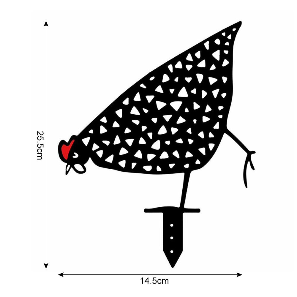 5X Garden Ornaments Chicken Yard Art Garden Backyard Lawn Decor