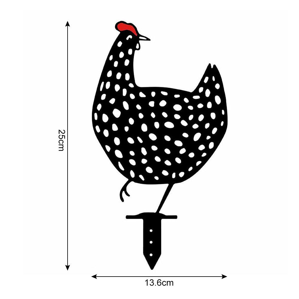 5X Garden Ornaments Chicken Yard Art Garden Backyard Lawn Decor