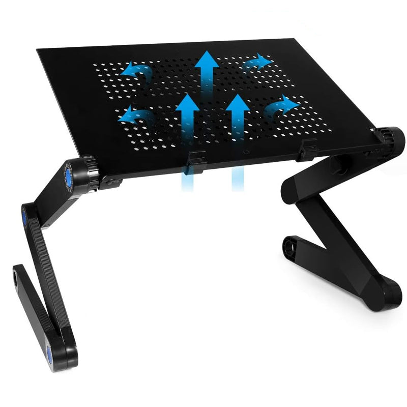 Universal Table Laptop Cooling Stand with Foldable Mouse Pad Holder