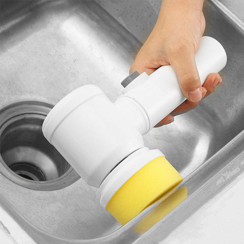 5-in-1 Cordless Electric Deep Cleaning Handheld Brush - USB Rechargeable