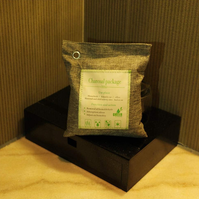 Pack of 5 Activated Bamboo Charcoal Air Purifying Deodorizing Bags