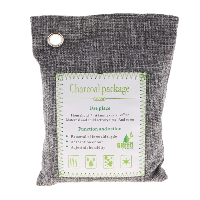 Pack of 5 Activated Bamboo Charcoal Air Purifying Deodorizing Bags