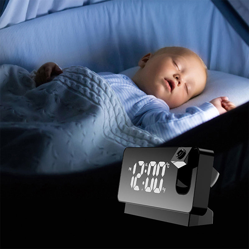 Wall Projection Digital Display Alarm Clock with Thermometer Function