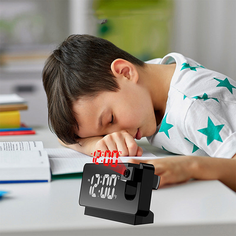 Wall Projection Digital Display Alarm Clock with Thermometer Function