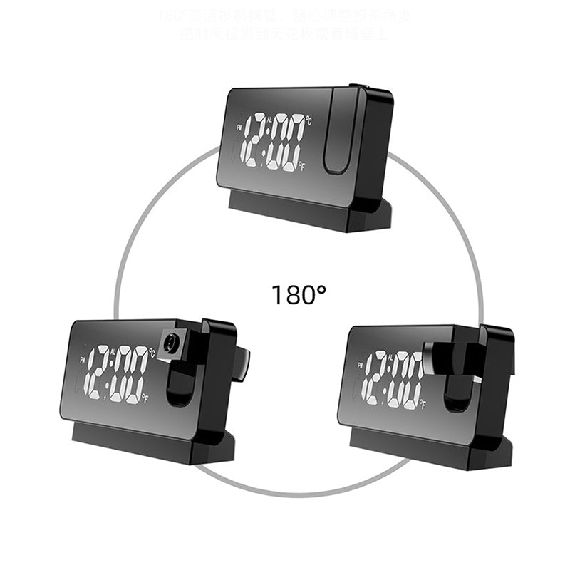 Wall Projection Digital Display Alarm Clock with Thermometer Function
