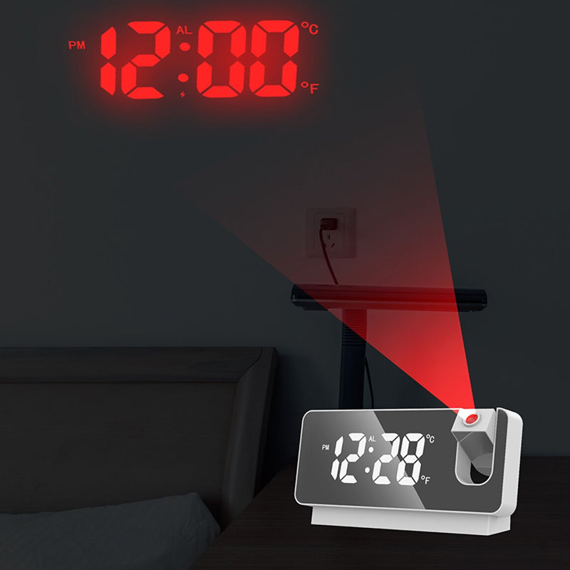 Wall Projection Digital Display Alarm Clock with Thermometer Function
