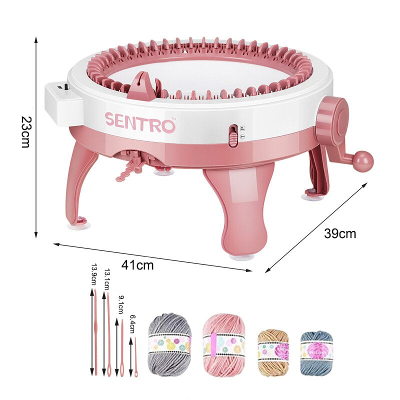 Smart Weaving Knitting Machine Efficient Scarf Maker with Row Counter