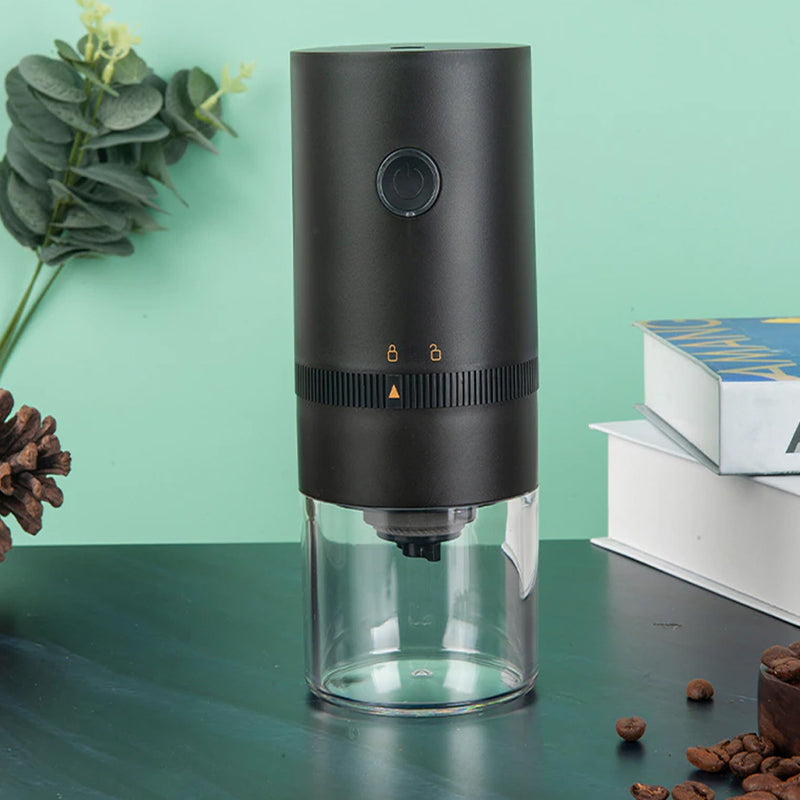 Electric Coffee Bean Grinder with Auto-Off Function- USB Rechargeable