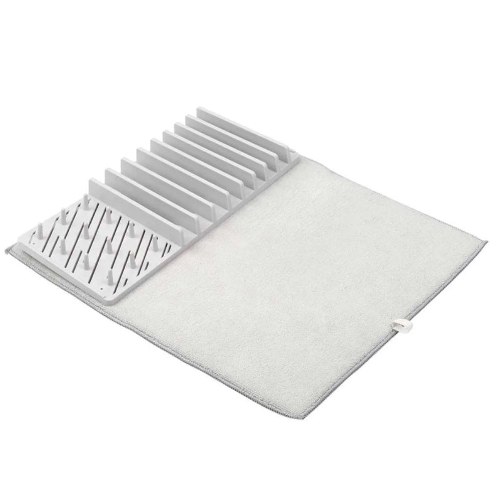 Multifunctional Foldable Dish Drying Rack with Non-Slip Double Sided Pad