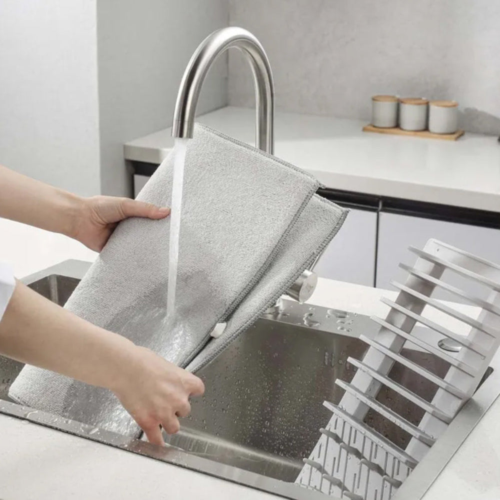 Multifunctional Foldable Dish Drying Rack with Non-Slip Double Sided Pad