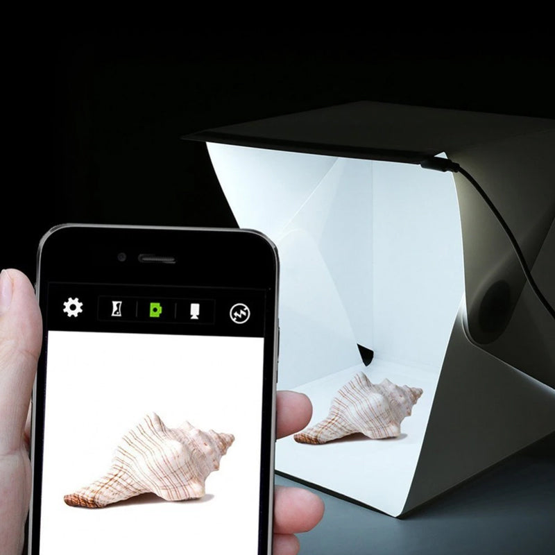 9" Mini Foldable Photography Lightbox Studio Lightroom LED Softbox