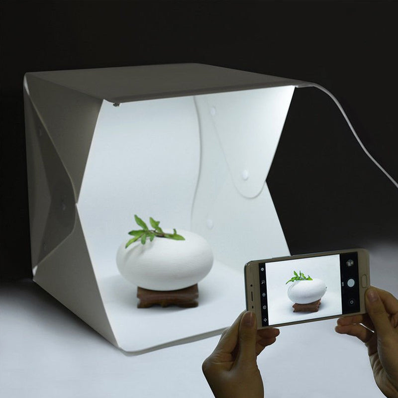 9" Mini Foldable Photography Lightbox Studio Lightroom LED Softbox