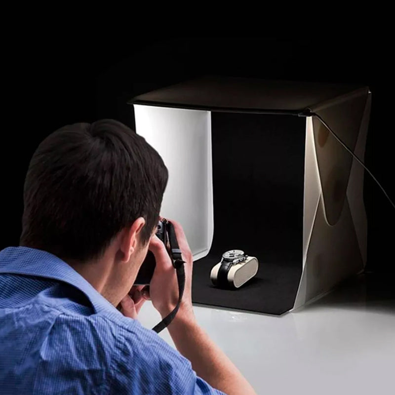 9" Mini Foldable Photography Lightbox Studio Lightroom LED Softbox