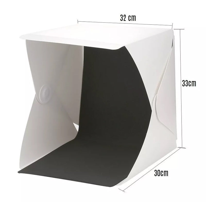 9" Mini Foldable Photography Lightbox Studio Lightroom LED Softbox