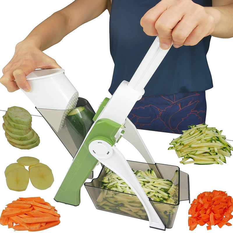 4-in-1 Safe and Steady Mandolin Vegetable Slicer Ingredient Chopper