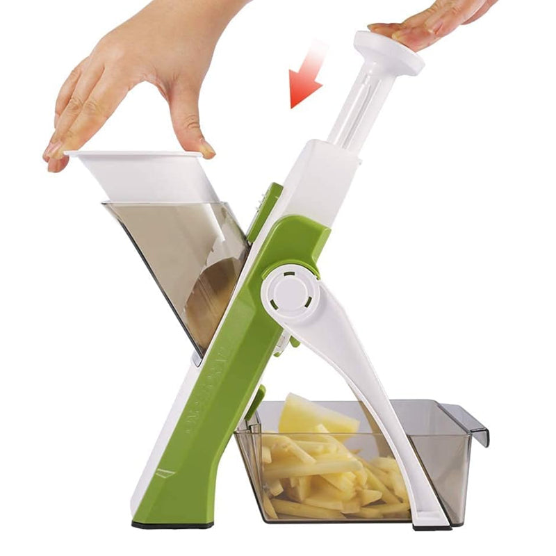 4-in-1 Safe and Steady Mandolin Vegetable Slicer Ingredient Chopper