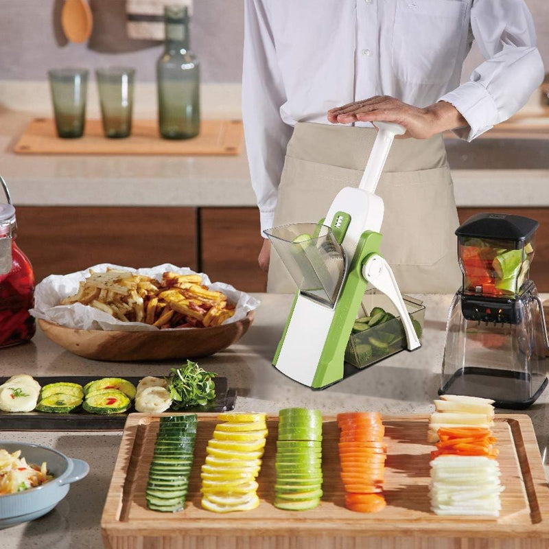 4-in-1 Safe and Steady Mandolin Vegetable Slicer Ingredient Chopper