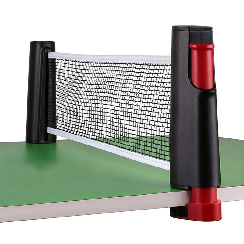 Instant Table Tennis Kit Ping Pong Set Retractable Net Rack + 2 Bats + 3 Balls