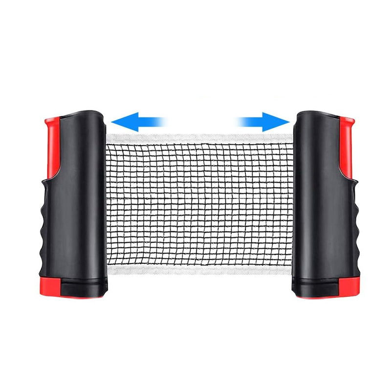 Instant Table Tennis Kit Ping Pong Set Retractable Net Rack + 2 Bats + 3 Balls