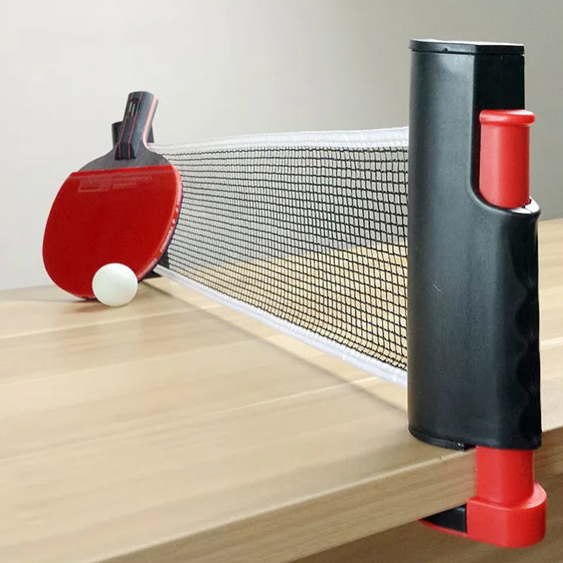 Instant Table Tennis Kit Ping Pong Set Retractable Net Rack + 2 Bats + 3 Balls