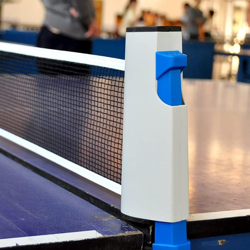 2-Player Table Tennis Play Set with Retractable Net with Balls and Paddles