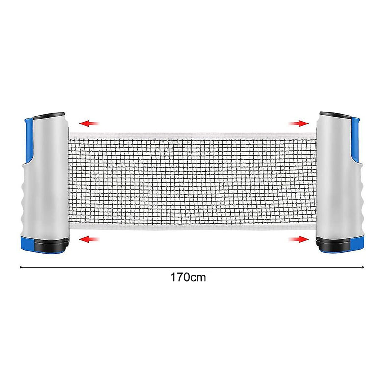 2-Player Table Tennis Play Set with Retractable Net with Balls and Paddles