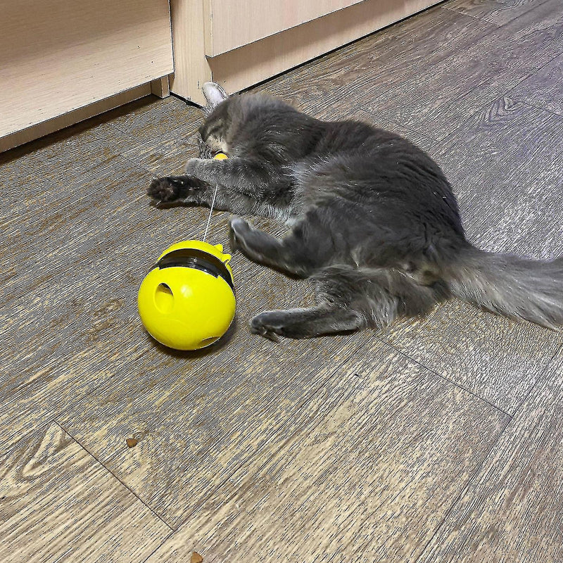 Interactive Cat Tumbler Treat and Food Dispenser Slow Feeder with Ball