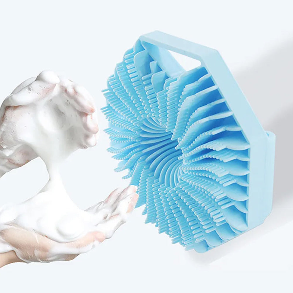 Antimicrobial Washer Silicone Exfoliating Body Scrubber for Sensitive Skin