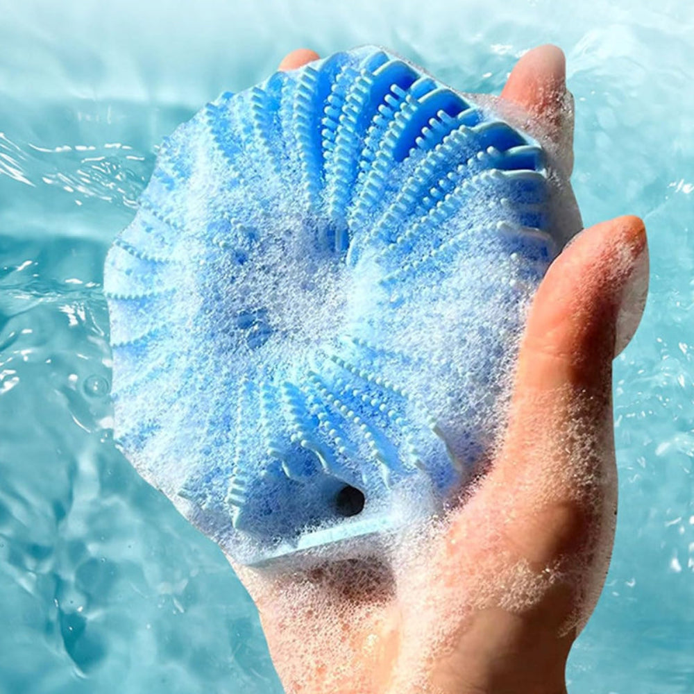 Antimicrobial Washer Silicone Exfoliating Body Scrubber for Sensitive Skin