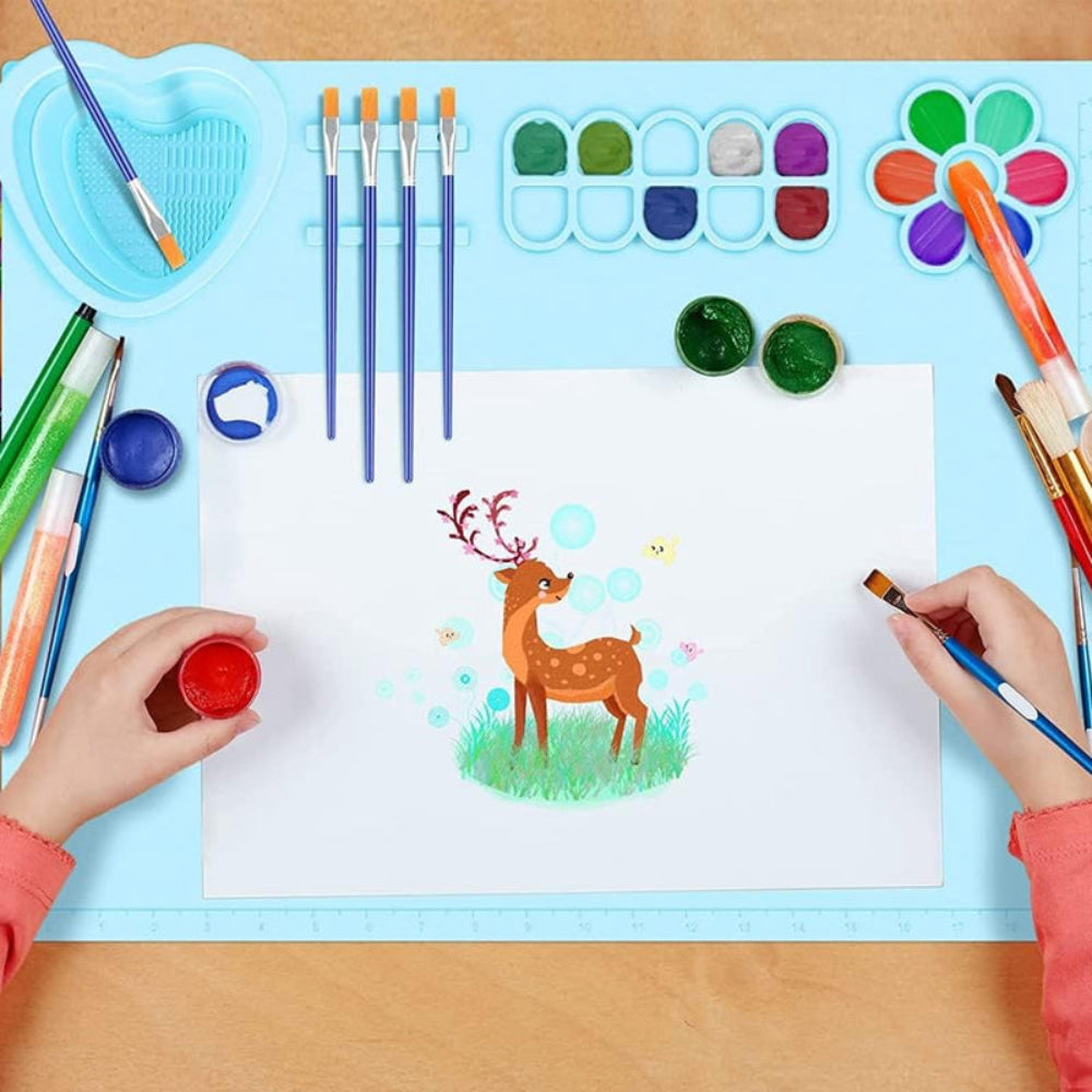 Non-Stick Silicone Washable  Drawing and Painting Art Crafting Mat