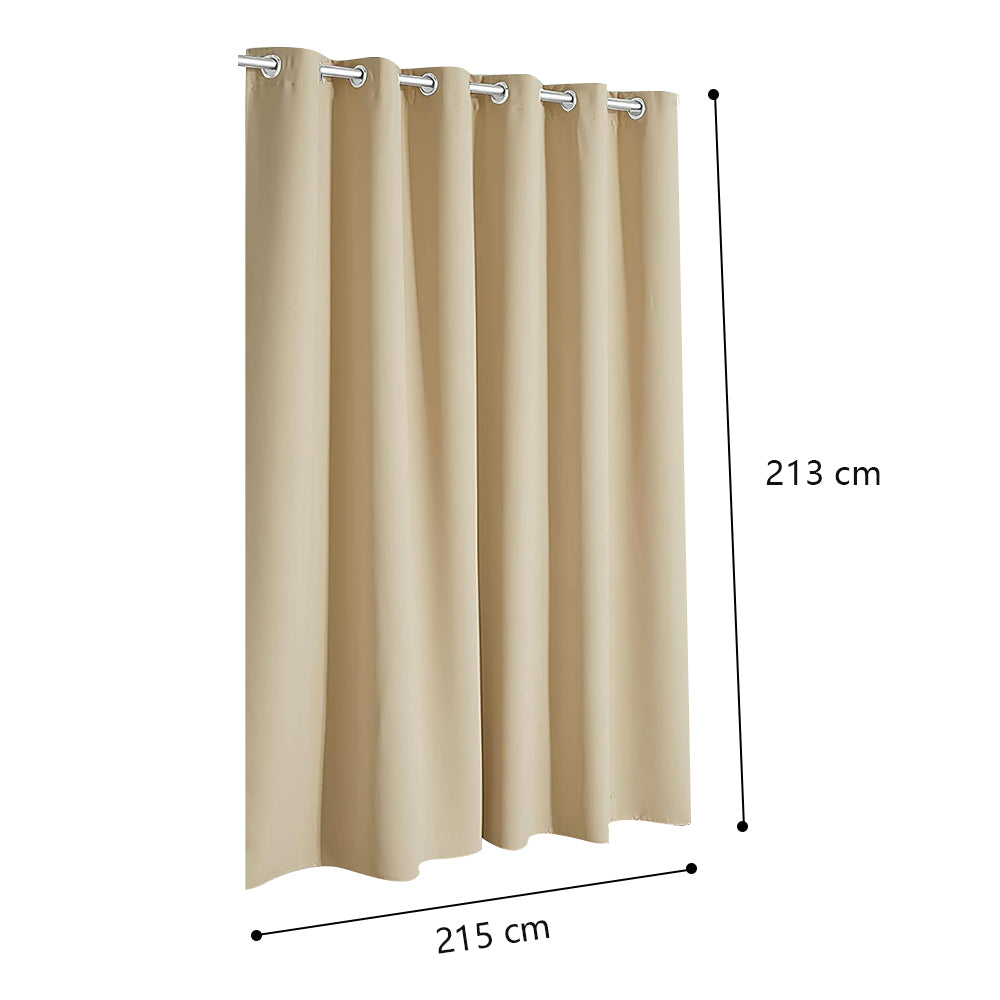 COMFEYA Patio Curtains Outdoor - Waterproof Heat UV Shade Privacy Blackout Curtains