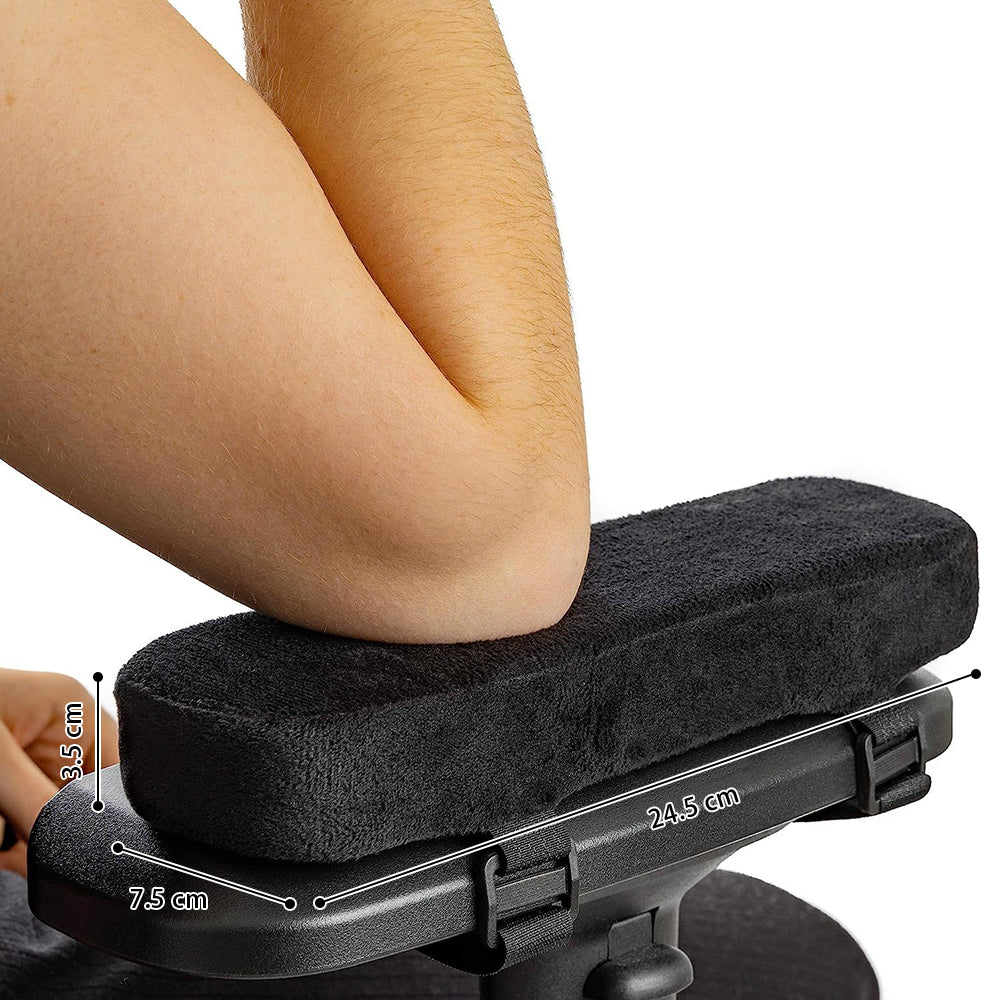 COMFEYA 2 Pack Soft and Comfortable Thick Chair Armrest Pads with Memory Foam