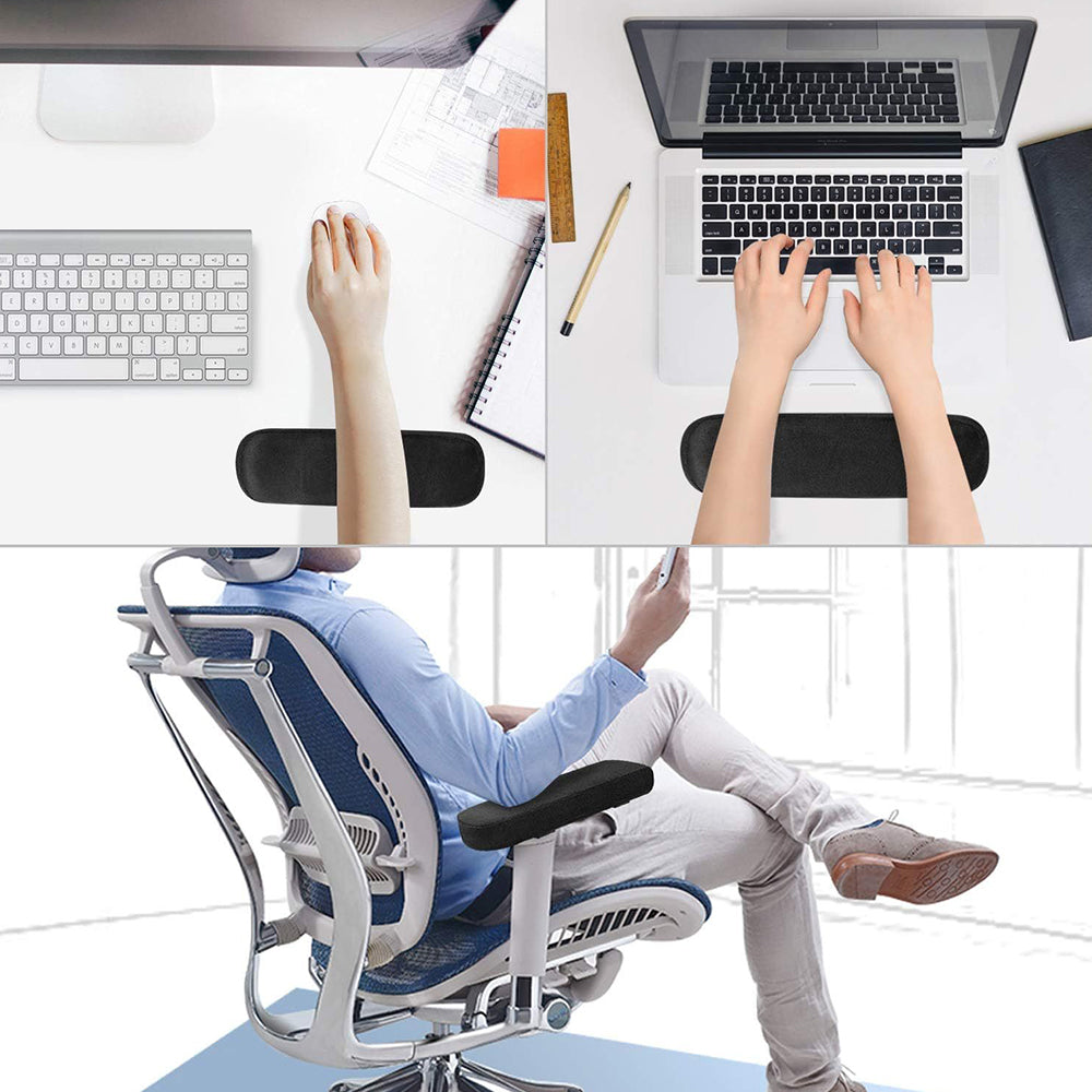 COMFEYA 2 Pack Soft and Comfortable Thick Chair Armrest Pads with Memory Foam