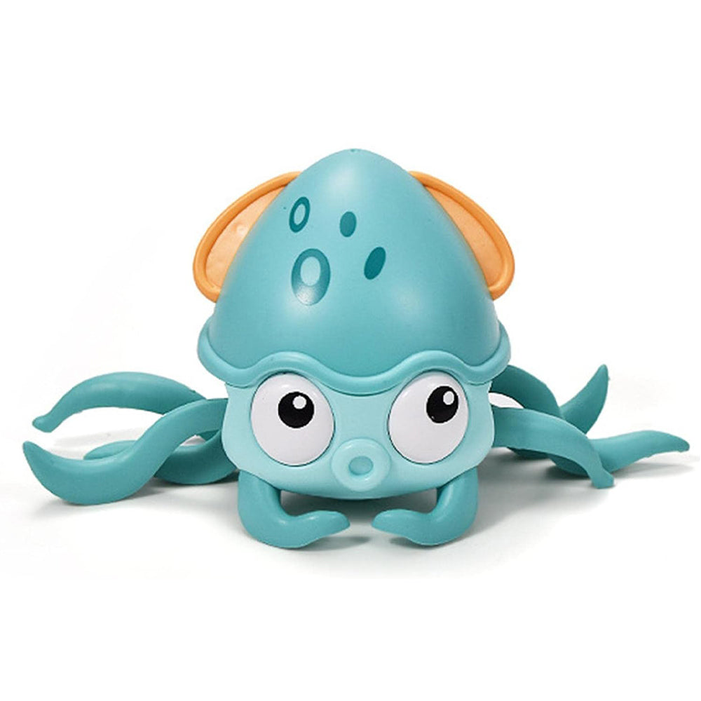 Interactive Crawling Octopus Toy with Obstacle Avoidance LED Lights Music USB -Rechargeable