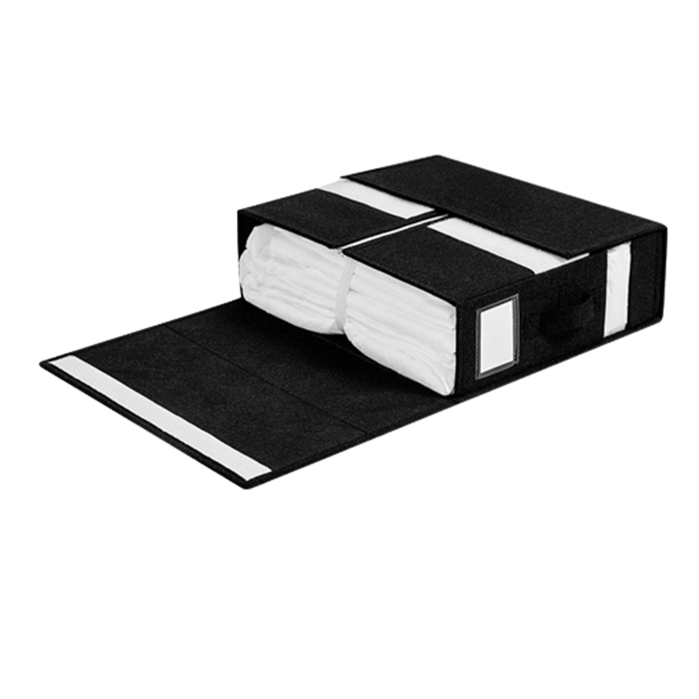 Foldable Bedding Sheet Storage Box Linen Wardrobe Organizer