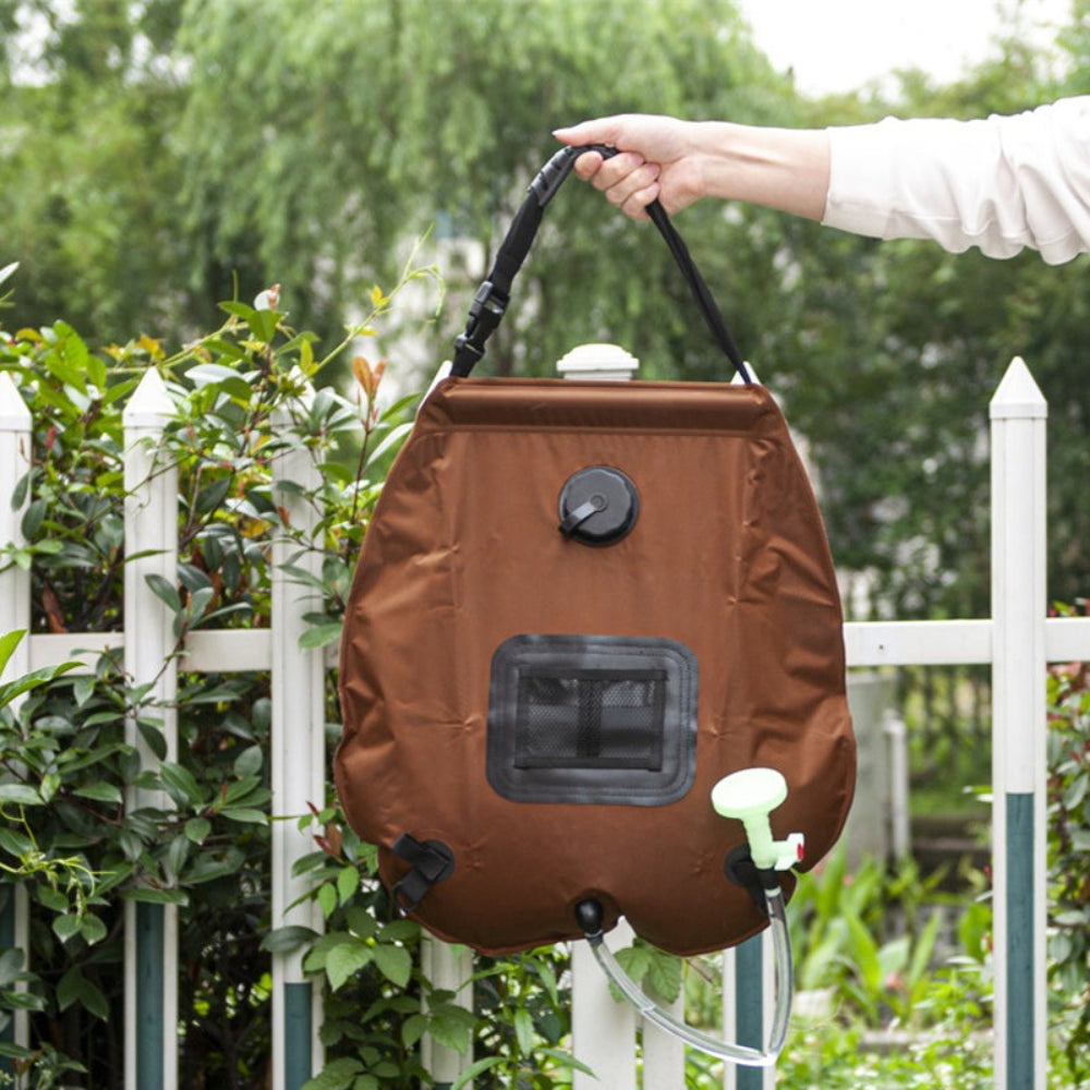 Portable Shower Bag Foldable Outdoor Water Bath Bag- Solar Powered