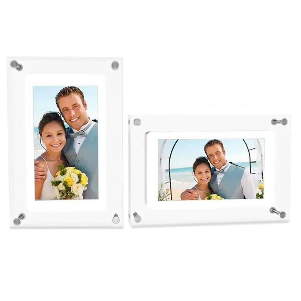 5 Inches Acrylic Digital Video Frame for Home Décor and Heartfelt Gift USB -Rechargeable