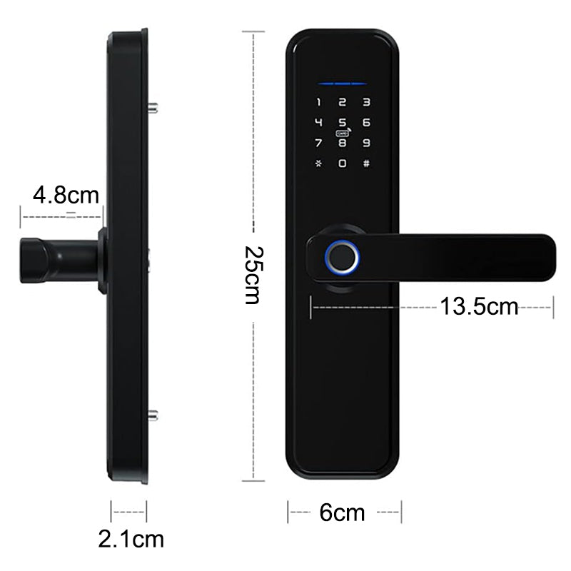 Electronic Wireless Fingerprint Recognition Smart Key Entry Door Lock