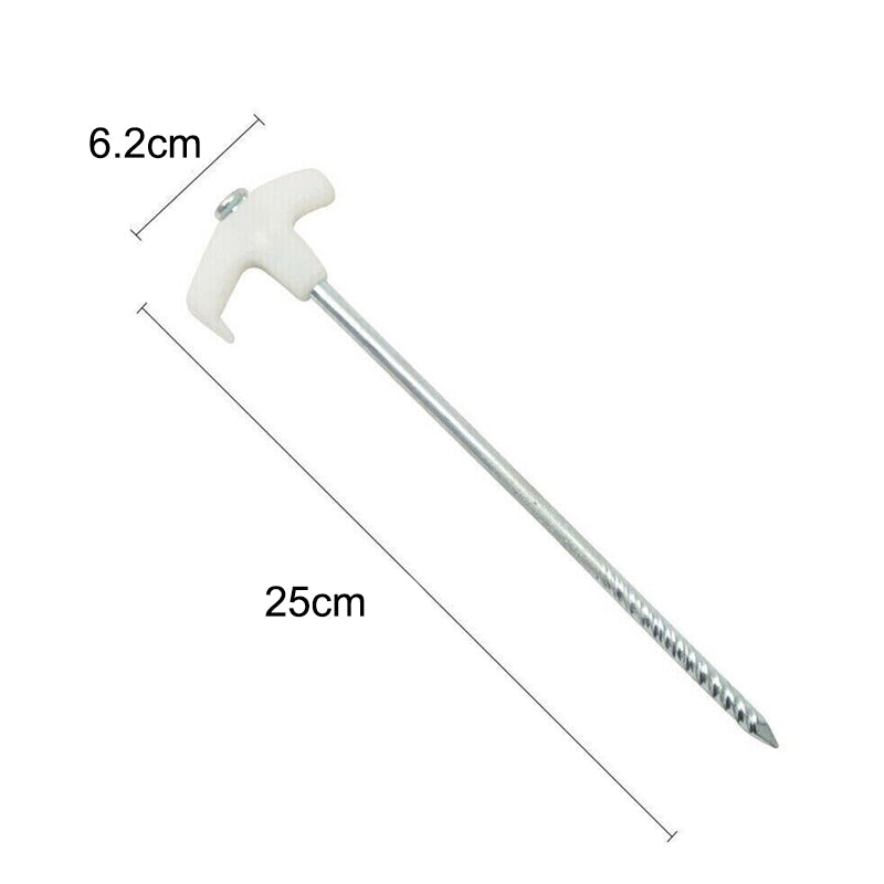 15 Pcs Pegs Screw-in Tent Camping Stakes Outdoor Camping Essentials