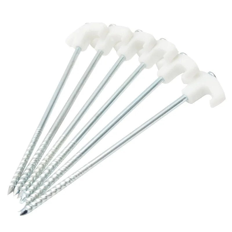 15 Pcs Pegs Screw-in Tent Camping Stakes Outdoor Camping Essentials