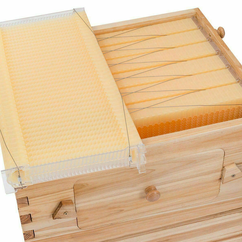 7 Pcs Unassembled Sheets Beehive Wooden Frames Beekeeping Supplies