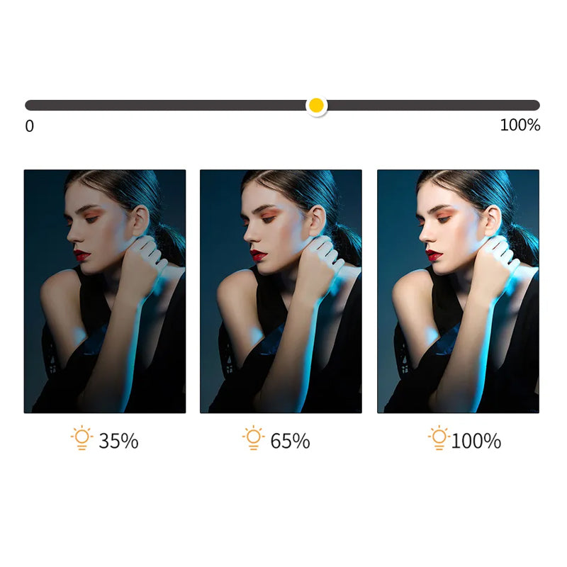 RGB LED Video Light Photography Fill Camera Lighting Panel- USB Rechargeable