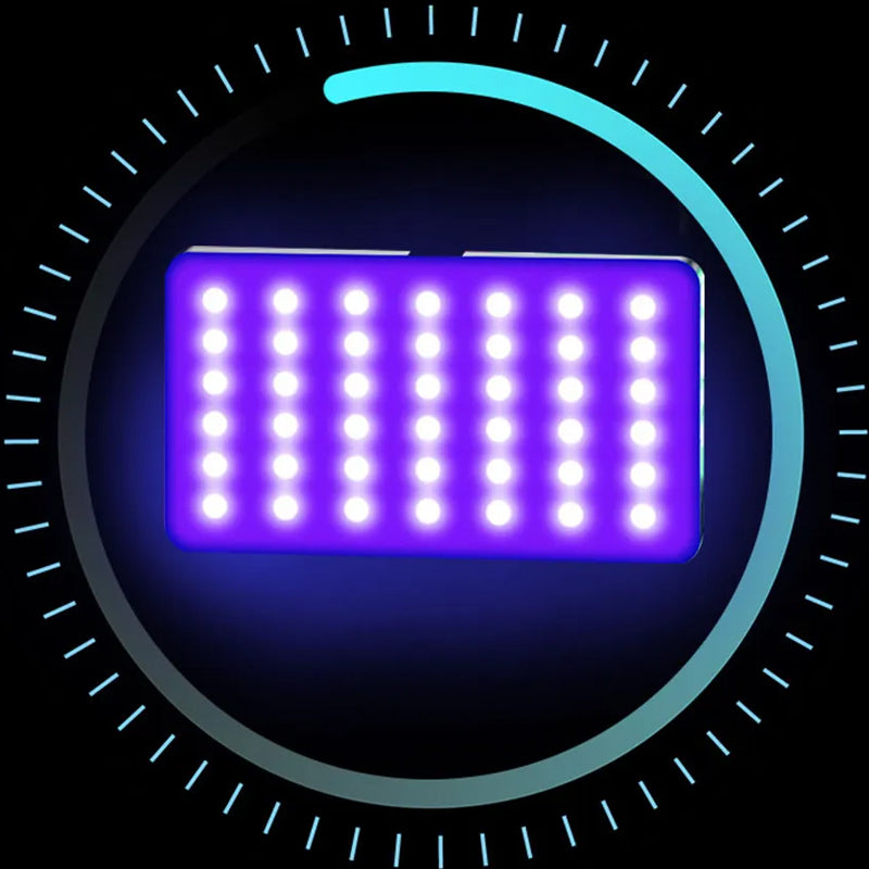 RGB LED Video Light Photography Fill Camera Lighting Panel- USB Rechargeable
