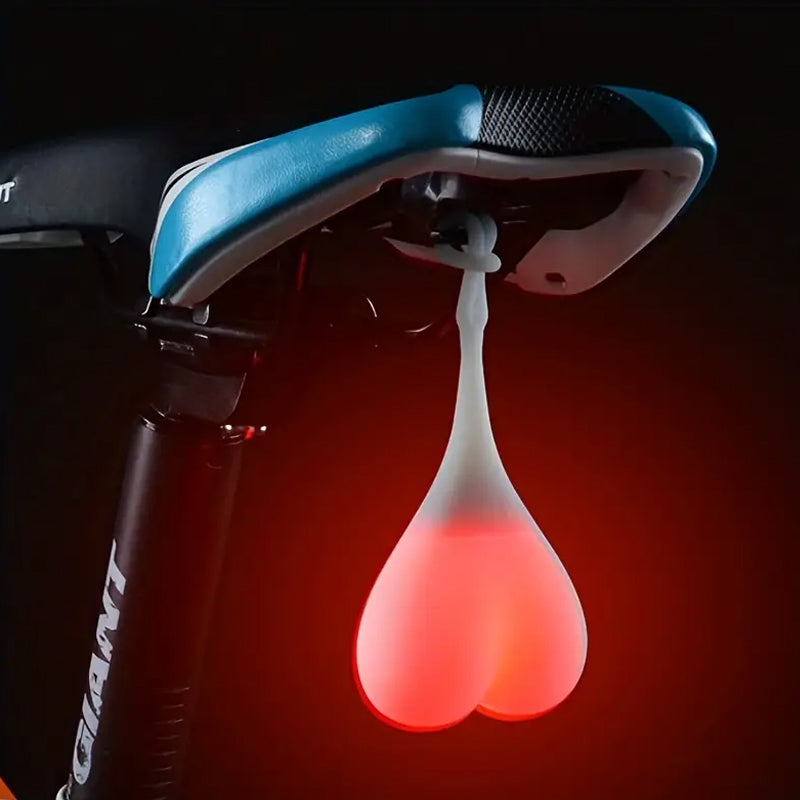 Silicone Heart Shape Cycling Lights for Bicycle LED Indicator Tail Lights